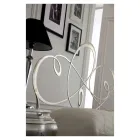 Tweepersoonsbed met massief ijzeren hoofdeinde Made in Italy - Nebbia Viadurini