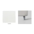 Tweepersoonsbed met hoofdeinde van ecoleer Made in Italy - Fiuto Viadurini