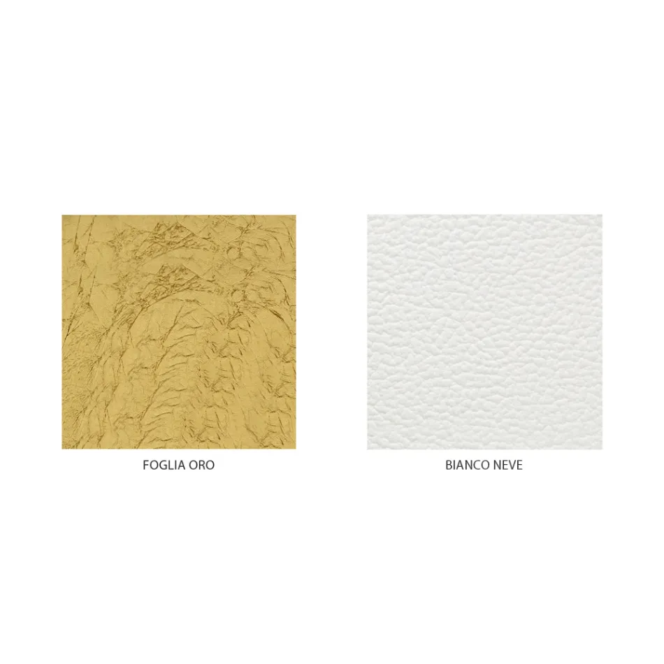 Klassiek tweepersoonsbed in ijzer en leer, gemaakt in Italië - King Viadurini