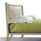 Design tweepersoonsbed 160x200cm met solide Alain-voetnoten onderstel Viadurini