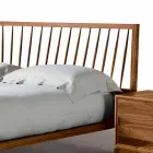 Design tweepersoonsbed 160x200cm met solide Alain-voetnoten onderstel Viadurini