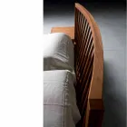 Design tweepersoonsbed 160x200cm met solide Alain-voetnoten onderstel Viadurini