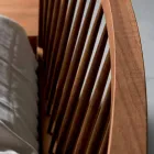 Design tweepersoonsbed 160x200cm met solide Alain-voetnoten onderstel Viadurini