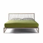 Design tweepersoonsbed 160x200cm met solide Alain-voetnoten onderstel Viadurini