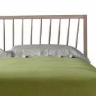 Design tweepersoonsbed 160x200cm met solide Alain-voetnoten onderstel Viadurini