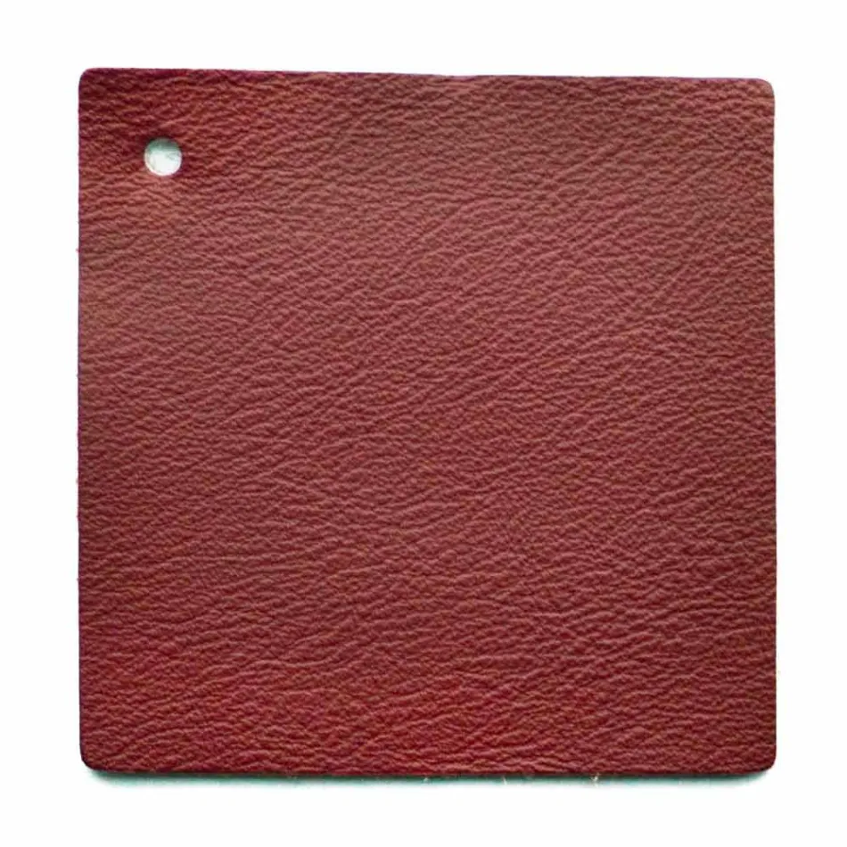 Design-tweepersoonsbed met met leer bekleed hoofdeinde Menardo Viadurini