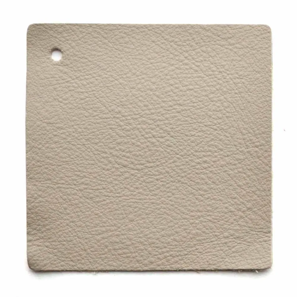 Design-tweepersoonsbed met met leer bekleed hoofdeinde Menardo Viadurini