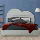 Luxe tweepersoonsbed met box en Swarovski Made in Italy – Klein hartje Viadurini