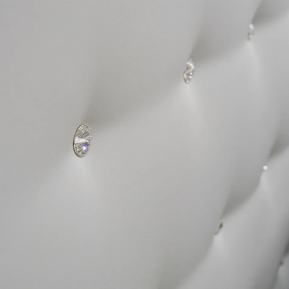 Luxe tweepersoonsbed met box en Swarovski Made in Italy – Klein hartje Viadurini