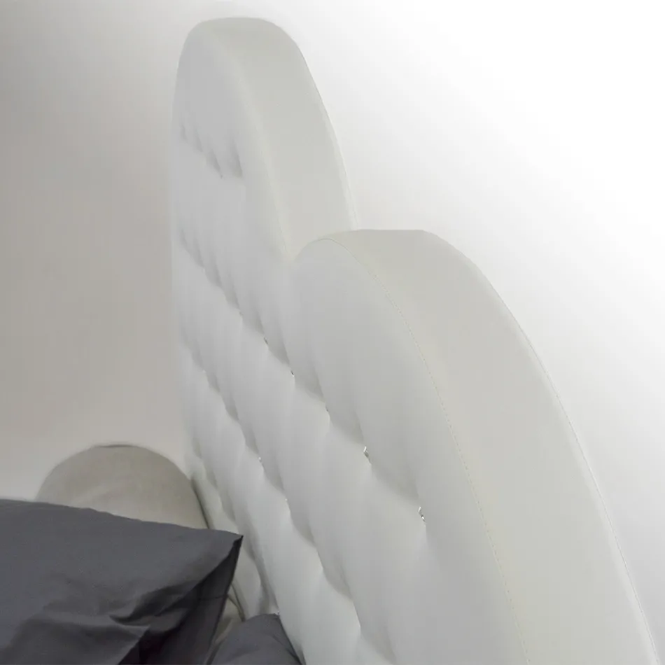 Luxe tweepersoonsbed met box en Swarovski Made in Italy – Klein hartje Viadurini