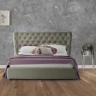 Luxe tweepersoonsbed met box en Capitonnè-hoofdeinde Made in Italy - Papero Viadurini