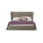 Luxe tweepersoonsbed met box en Capitonnè-hoofdeinde Made in Italy - Papero Viadurini