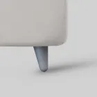 Gestoffeerd tweepersoonsbed met 2 nachtkastjes en matras Made in Italy - Aaron Viadurini