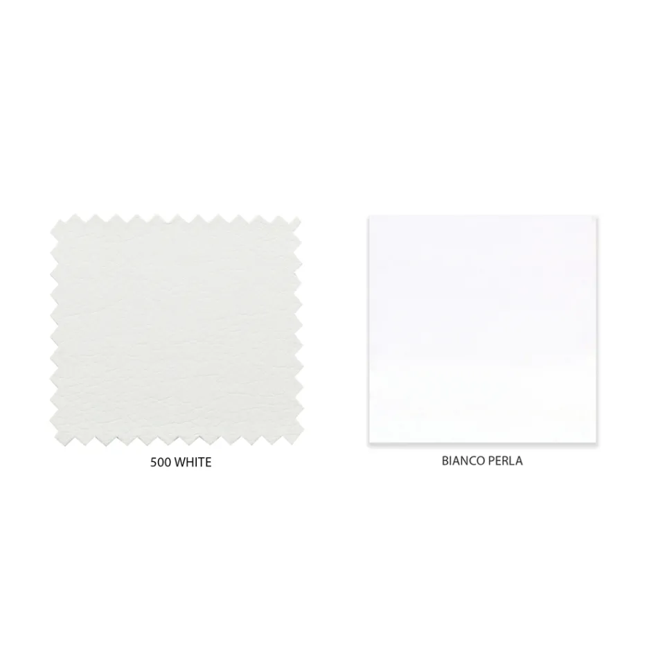 Gestoffeerd tweepersoonsbed met 2 nachtkastjes en matras Made in Italy - Aaron Viadurini