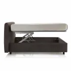 Gestoffeerd bed met caisson 160x190 / 200cm Leone Viadurini