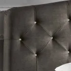 Gestoffeerd bed met caisson 160x190 / 200cm Leone Viadurini