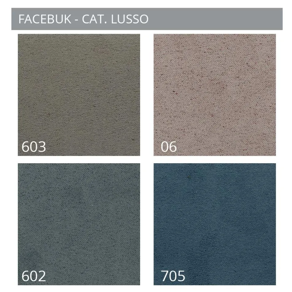 Gestoffeerd tweepersoonsbed met stoffen opbergmeubel - Belle Viadurini