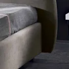 Gestoffeerde tweepersoonsbed met moderne container 160x190 / 200 Reby Viadurini