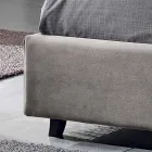 Gestoffeerde tweepersoonsbed met moderne container 160x190 / 200 Reby Viadurini