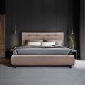 Gestoffeerd tweepersoonsbed met optionele containerbox Made in Italy - Akira