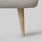 Gestoffeerd tweepersoonsbed met matras en 2 nachtkastjes Made in Italy - Rolly Viadurini