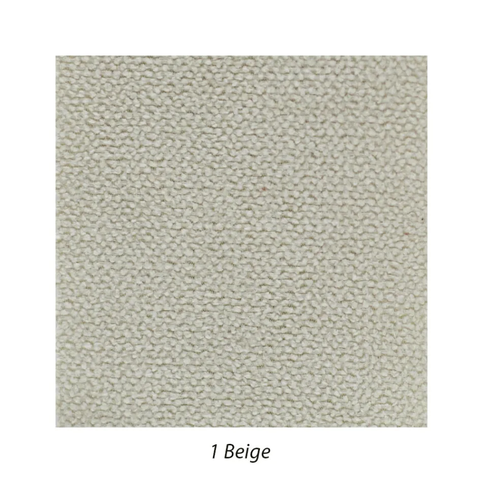 Gestoffeerd tweepersoonsbed met matras en 2 nachtkastjes Made in Italy - Rolly Viadurini