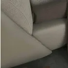 Tweepersoonsbed gewatteerd en bedekt met stof en leer Made in Italy - Lula Viadurini