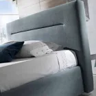 Hedendaagse gestoffeerde tweepersoonsbed met doos piek 160x190 / 200cm Zon Viadurini