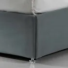 Hedendaagse gestoffeerde tweepersoonsbed met doos piek 160x190 / 200cm Zon Viadurini