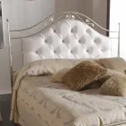 Gestoffeerd dubbel bed met de hand gemaakt in massief ijzer Gracie Viadurini