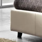 Dubbel bed in kunstleer met doos piek 160x190 / 200 cm Mia Viadurini