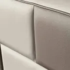 Dubbel bed in kunstleer met opbergvak 160x190 / 200 cm Gin Viadurini