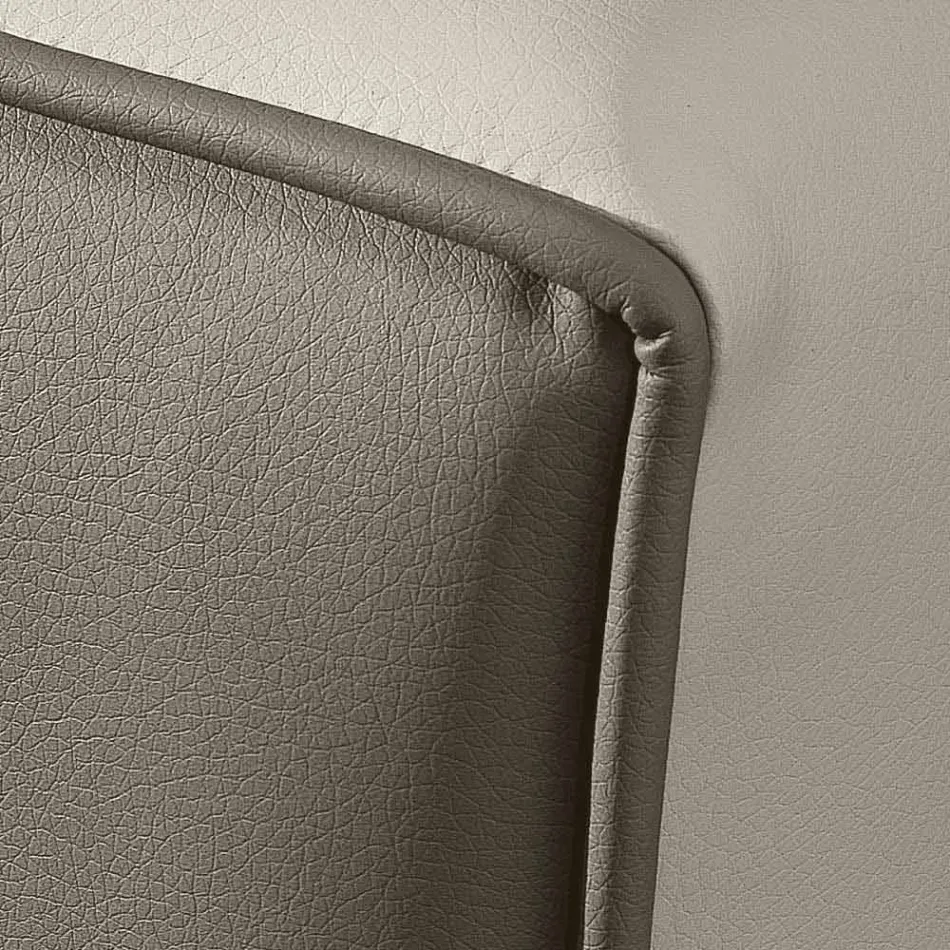 Dubbel bed in kunstleer met opbergvak 160x190 / 200 cm Gin Viadurini