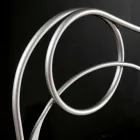 Dubbel bed in ijzer ambachtelijke met kegelvormige benen Zoe Viadurini