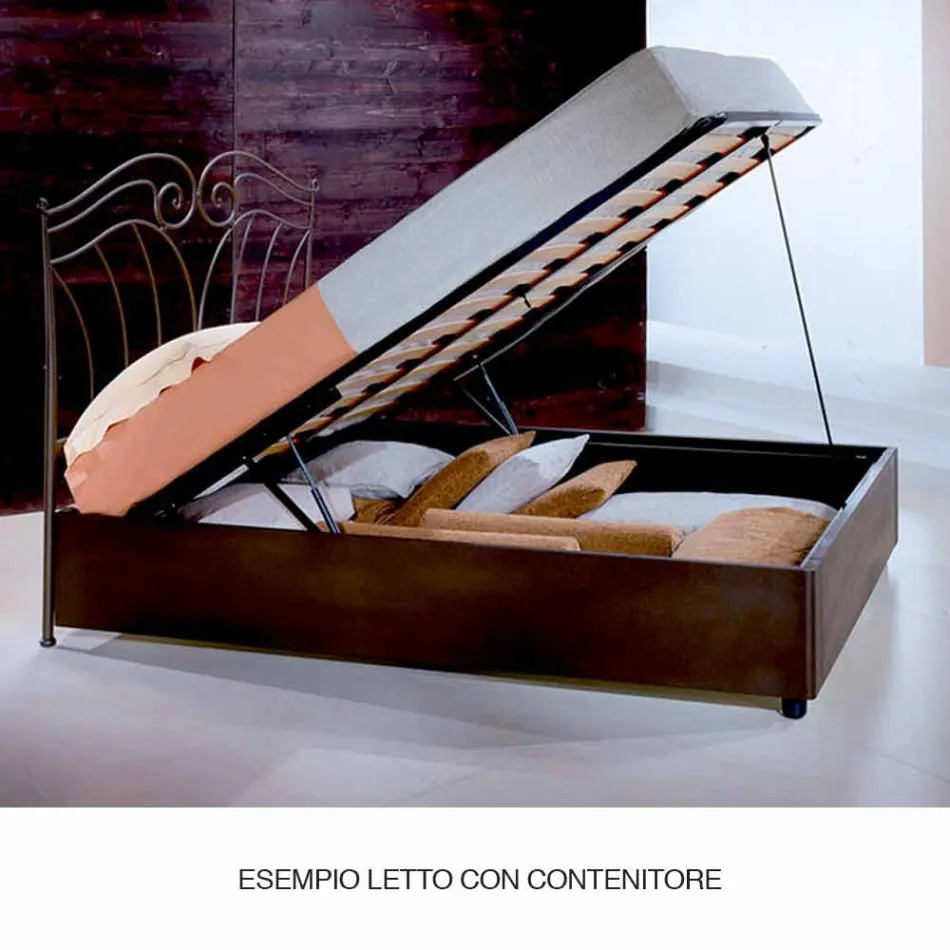 Tweepersoonsbed smeedijzer Amethyst Viadurini