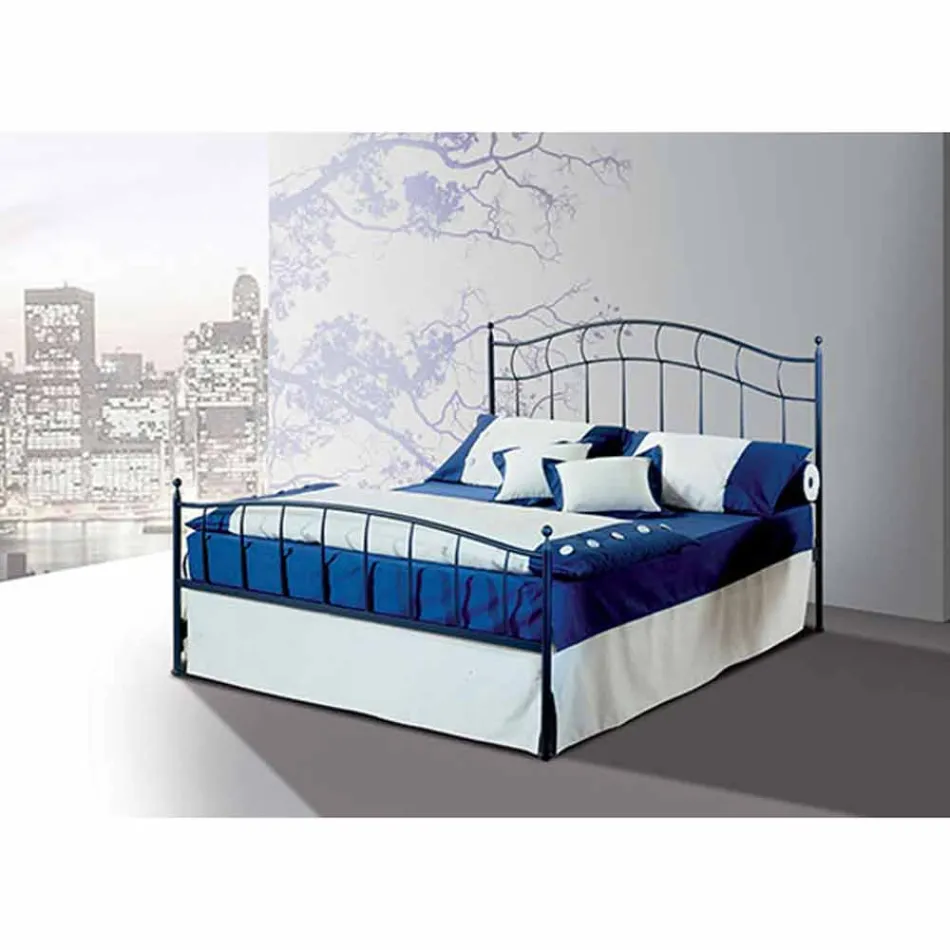 Tweepersoonsbed smeedijzer Amethyst Viadurini