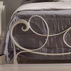 Dubbel bed in smeedijzer met Athena solsleutel decoratie Viadurini