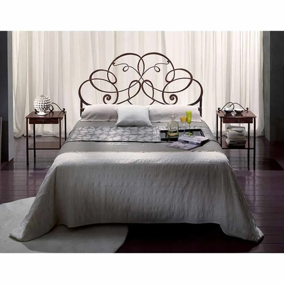 Tweepersoonsbed smeedijzer Granite Viadurini