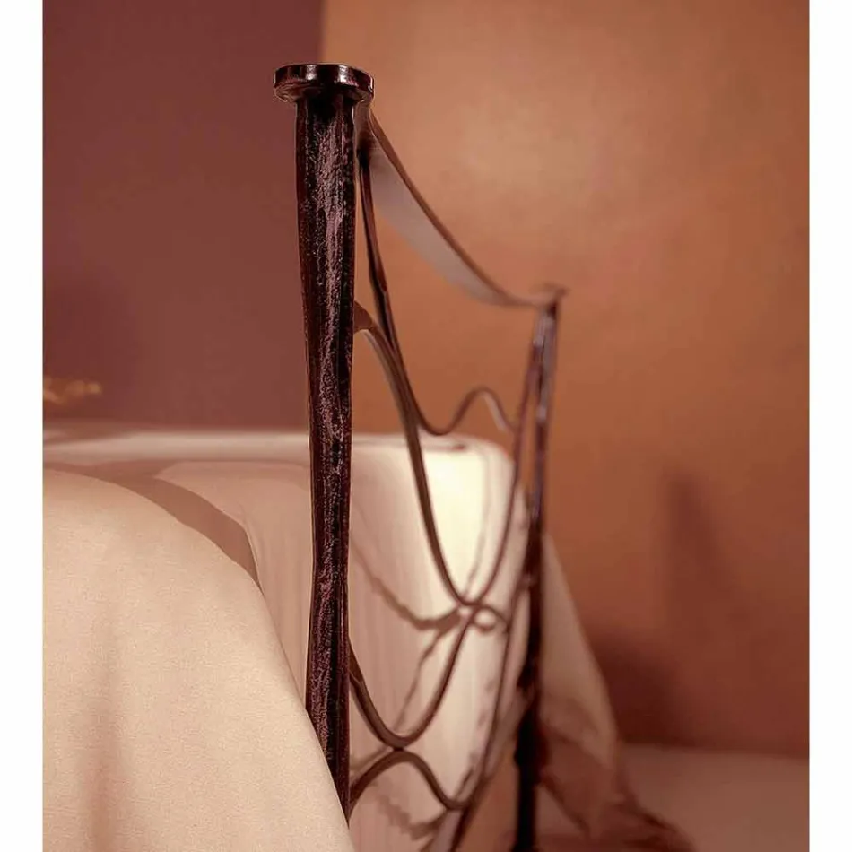 Tweepersoonsbed smeedijzer Hydra Viadurini