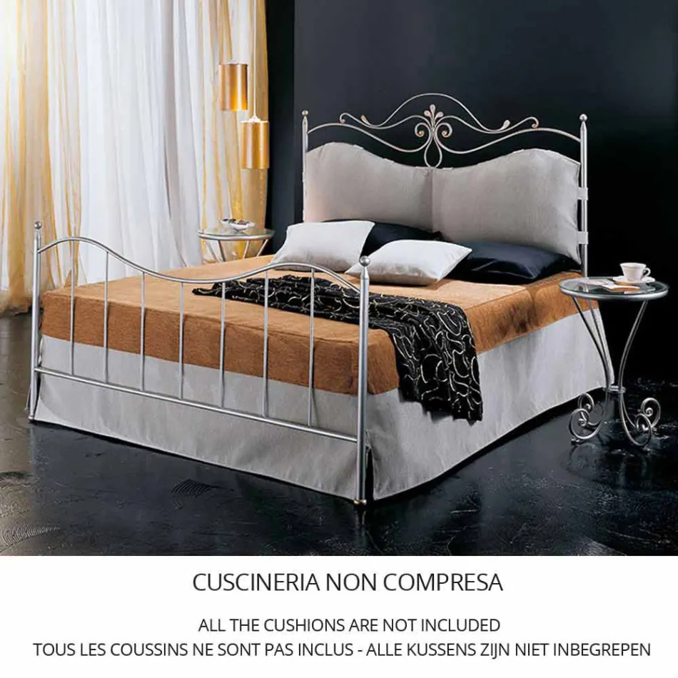 Tweepersoonsbed smeedijzer Lira Viadurini