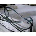 Tweepersoonsbed smeedijzer Orchid Viadurini