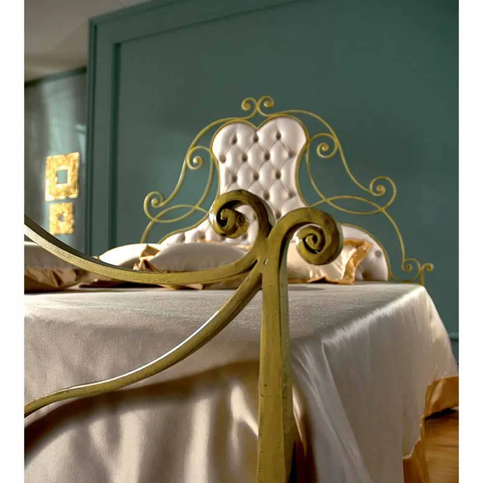 Tweepersoonsbed smeedijzer Paride Viadurini