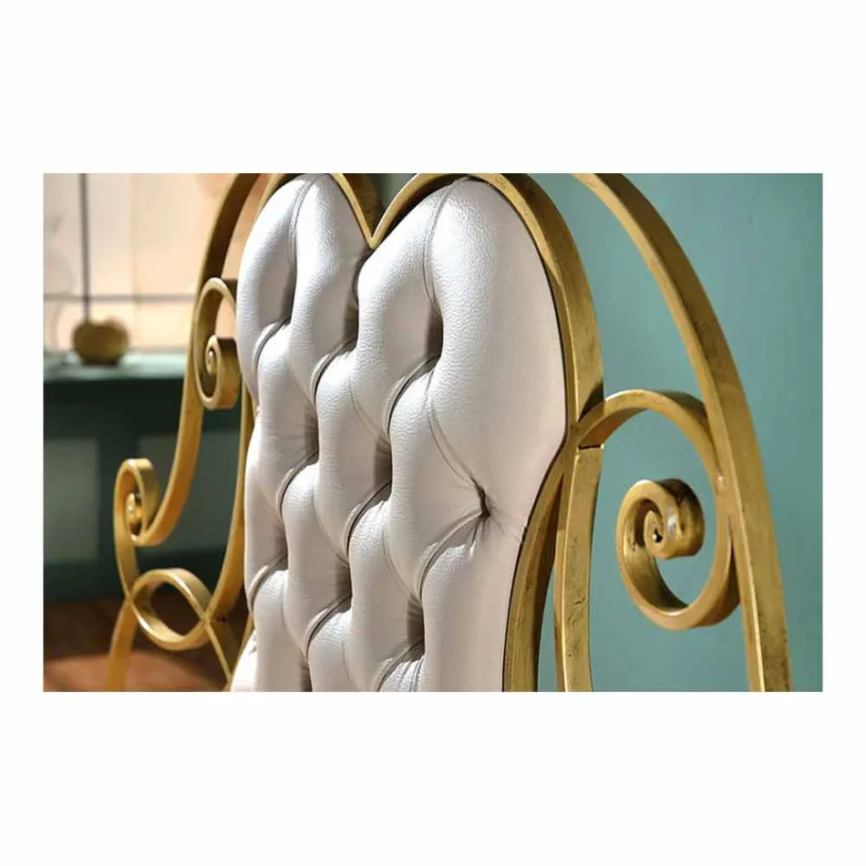 Tweepersoonsbed smeedijzer Paride Viadurini