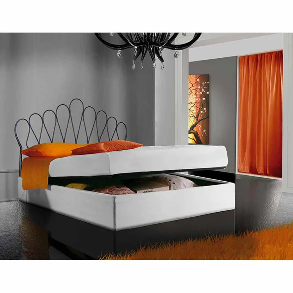 Tweepersoonsbed smeedijzer Sextant Viadurini