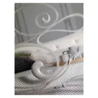 IJzeren tweepersoonsbed met bijpassend voeteinde Made in Italy - Laser Viadurini