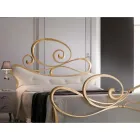 IJzeren tweepersoonsbed met bijpassend voeteinde Made in Italy - Laser Viadurini