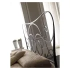 IJzeren tweepersoonsbed met optioneel voeteinde Made in Italy - Lampo Viadurini