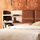 Grilli York maakte Italië massief houten gestoffeerd tweepersoonsbed Viadurini