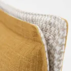 Tweepersoonsbed in stof met metalen poten Made in Italy - Glorio Viadurini