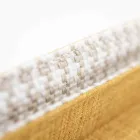 Tweepersoonsbed in stof met metalen poten Made in Italy - Glorio Viadurini